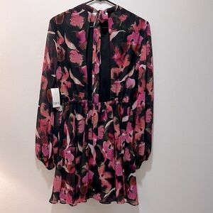 Bar III Printed Floral Mini Dress